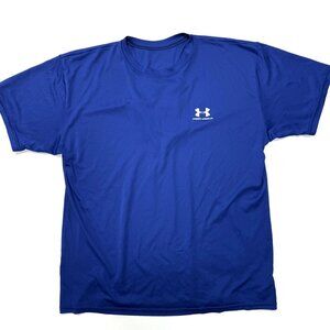 Under Armour T-Shirt Mens XL Blue USA Made Vintage Crewneck #8 Athletic‎ S/S